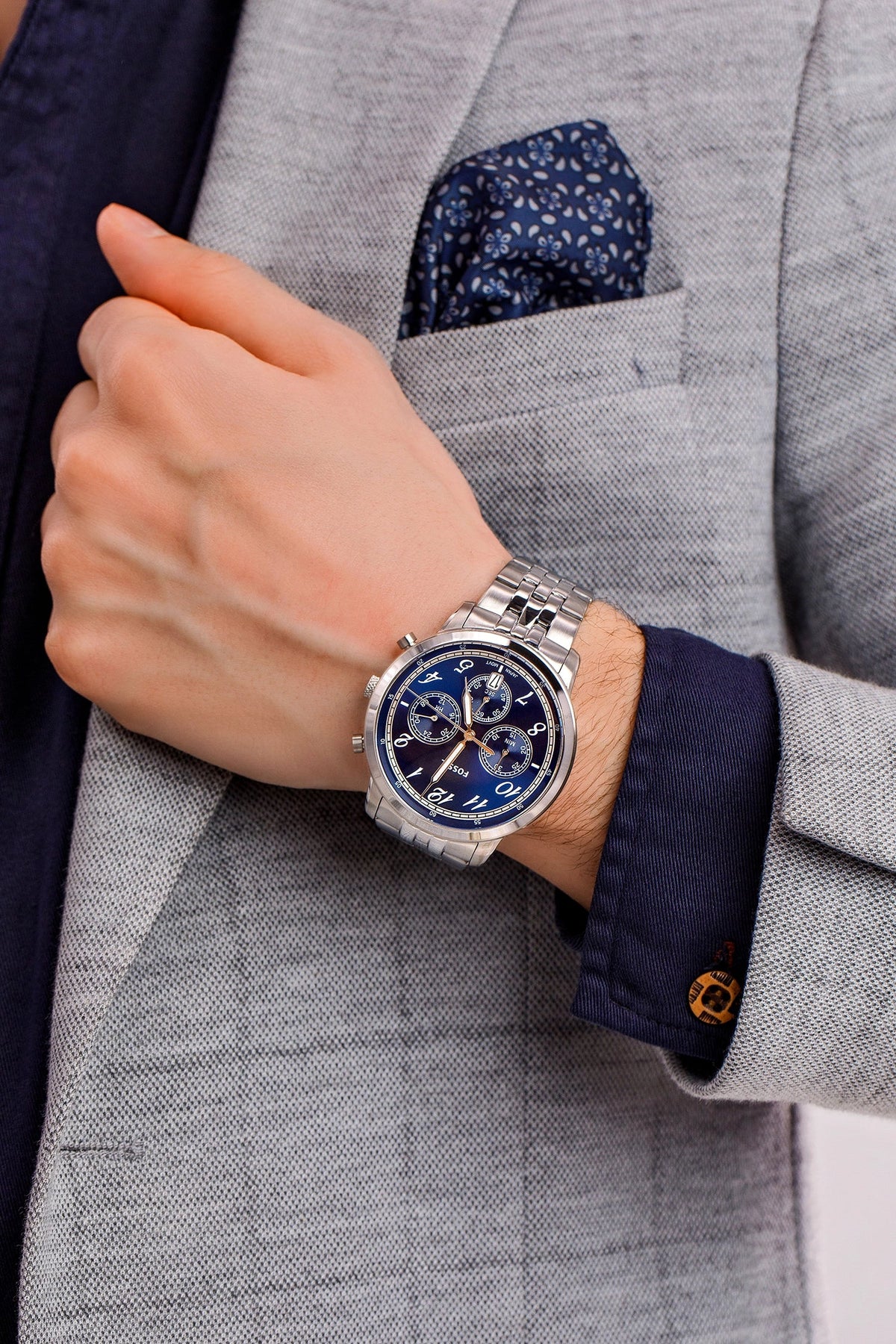 Fossil Neutra Chronograph Quartz Blue Dial Watch FS6025
