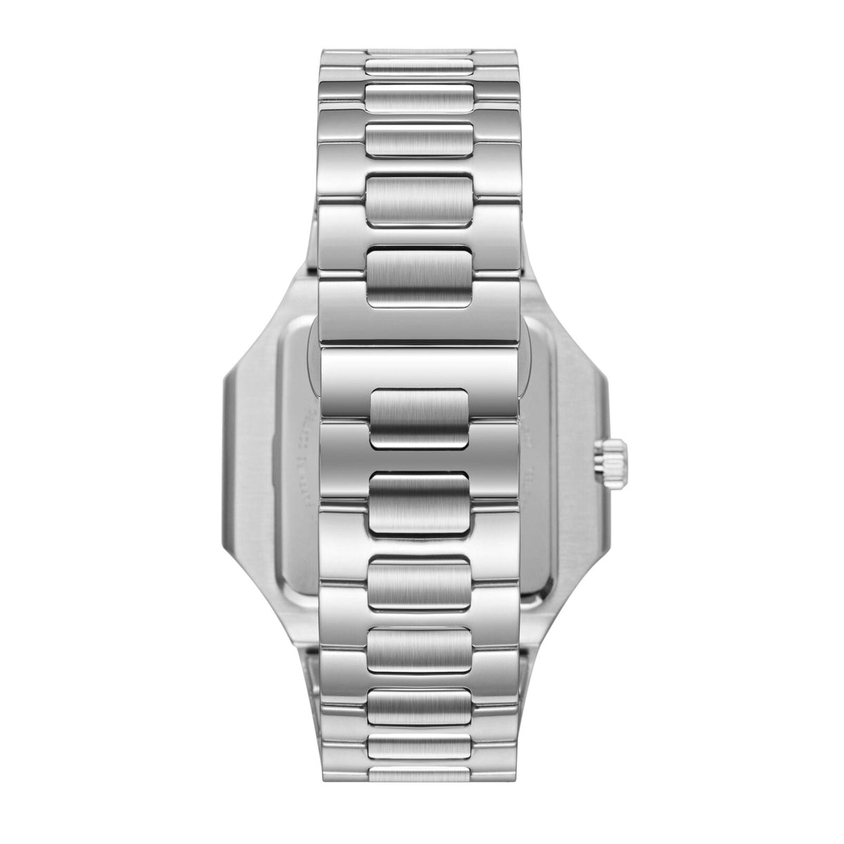 Overhead view of Beverly Hills Polo Club BP3845X.390 watch showing full bracelet and case
