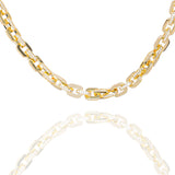 Big Daddy 10MM Anchor Mariner Bullet Diamond & Gold Link Chain - Chain
