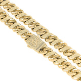Big Daddy 10MM Sandblast Diamond & Gold Chain - Chain