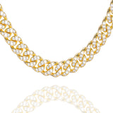 Big Daddy 12MM Bling Cuban Link Gold Chain - Chain
