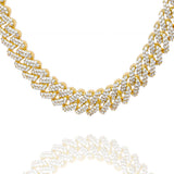 Big Daddy 12MM Full Iced Out Cuban Gold Chain - Chain