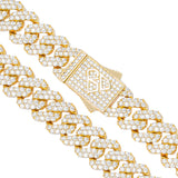 Big Daddy 12MM Full Iced Out Cuban Gold Chain - Chain