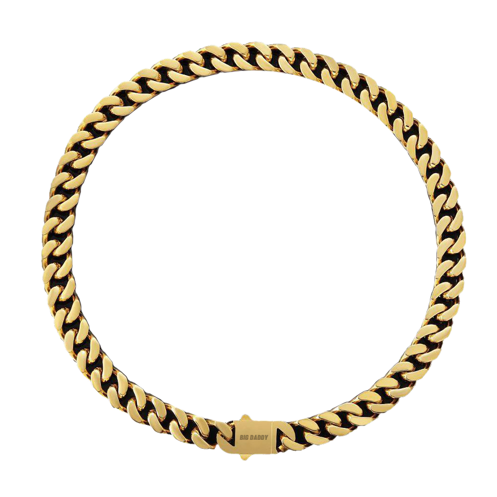 Big Daddy 12mm Gold Cuban Chain 24 Inch (Defect)