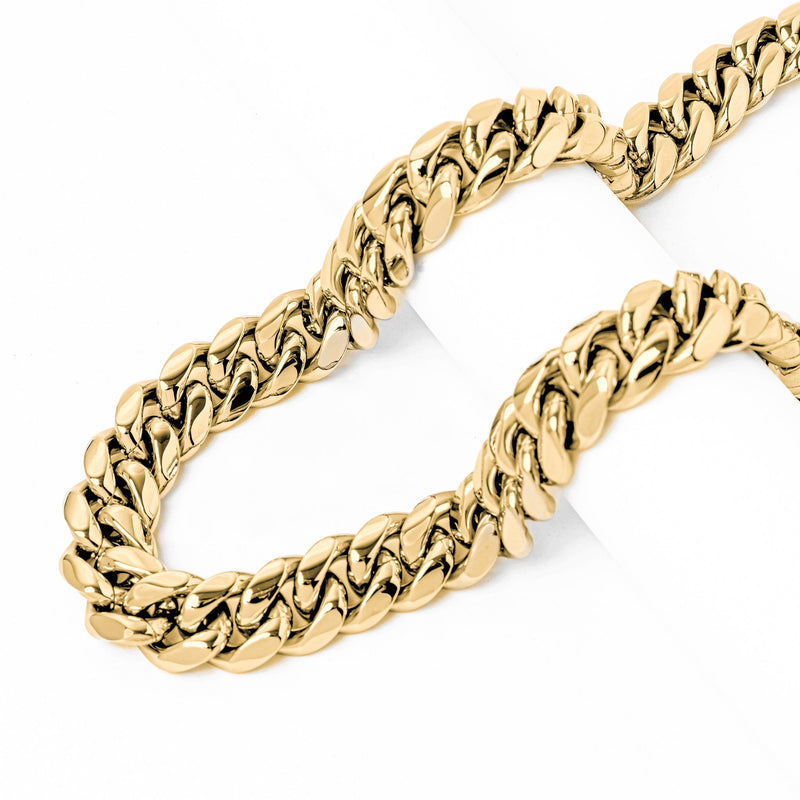 Big Daddy 18MM Cuban Link 18k Gold Chain - Chain