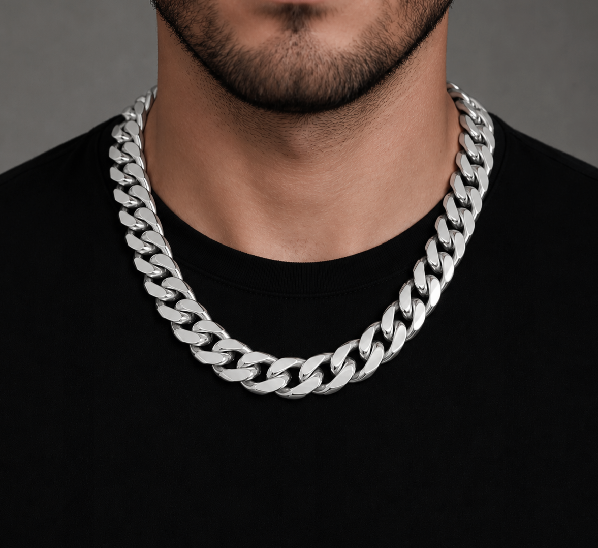 Big Daddy 18MM Cuban Link Stainless Steel Chain