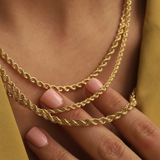 Big Daddy 2.5mm Stainless Steel Gold Rope Chain - Chain