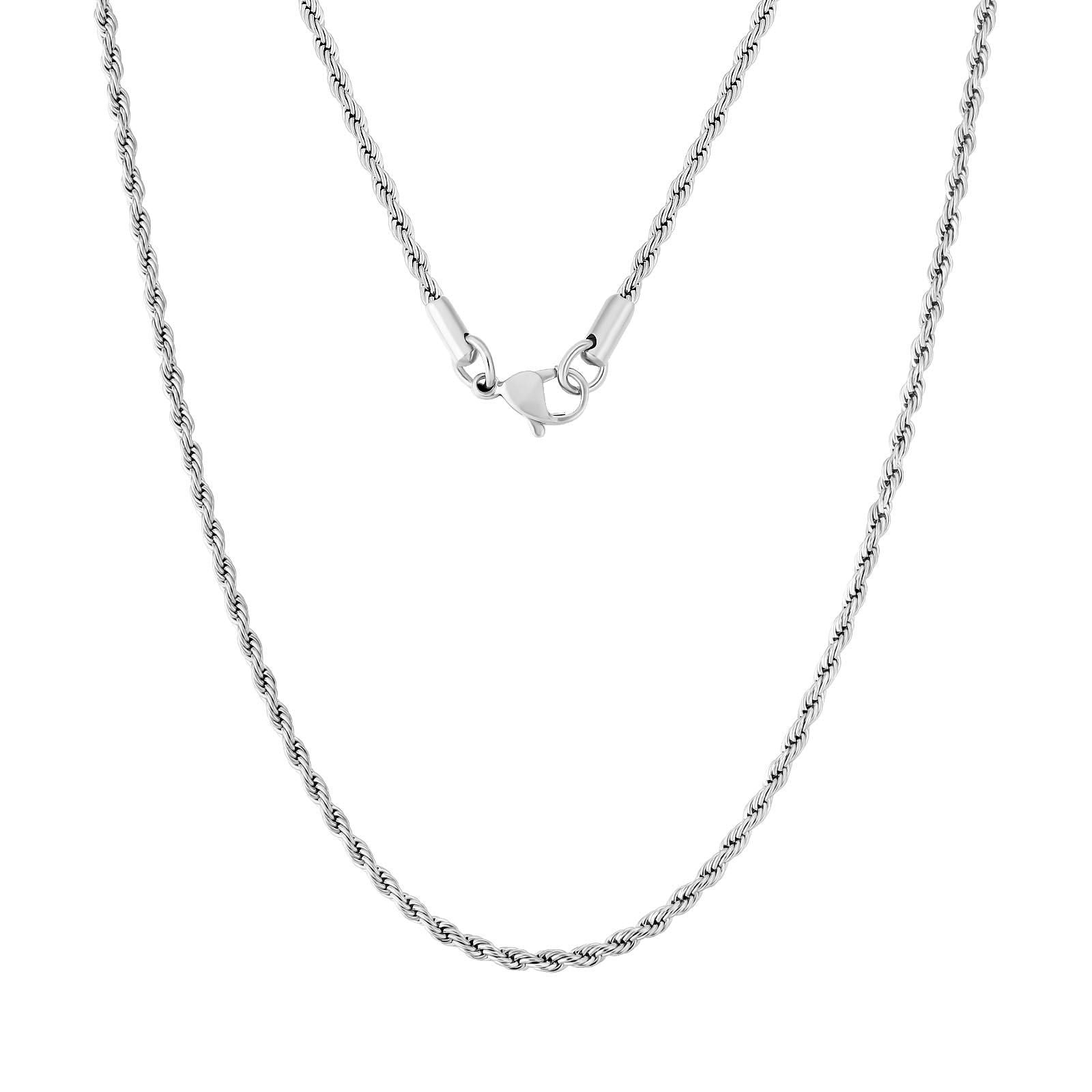 Big Daddy 2.5mm Stainless Steel Silver Rope Chain - Chain