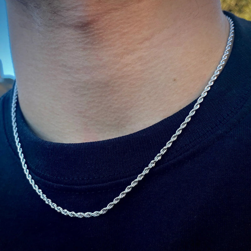 Big Daddy 2.5mm Stainless Steel Silver Rope Chain - Chain
