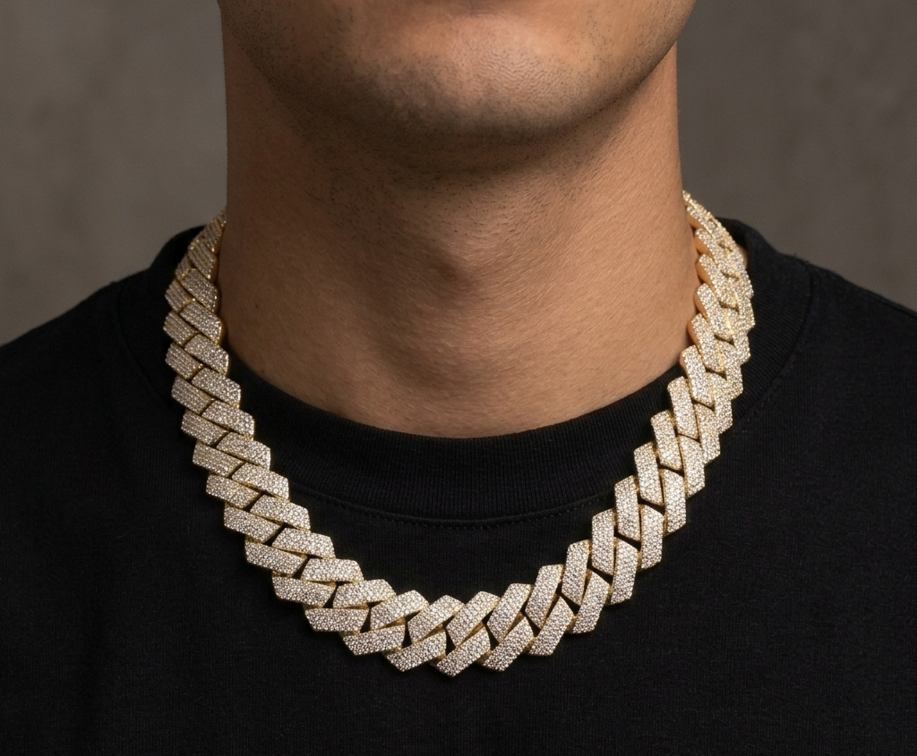 Big Daddy 20MM Iced Out Cuban Link Gold Chain