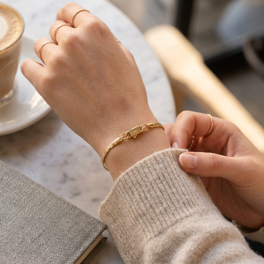 Big Daddy 4MM Gold Omega Bracelet