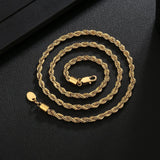 Big Daddy 4mm Stainless Steel Gold Rope Chain - Chain