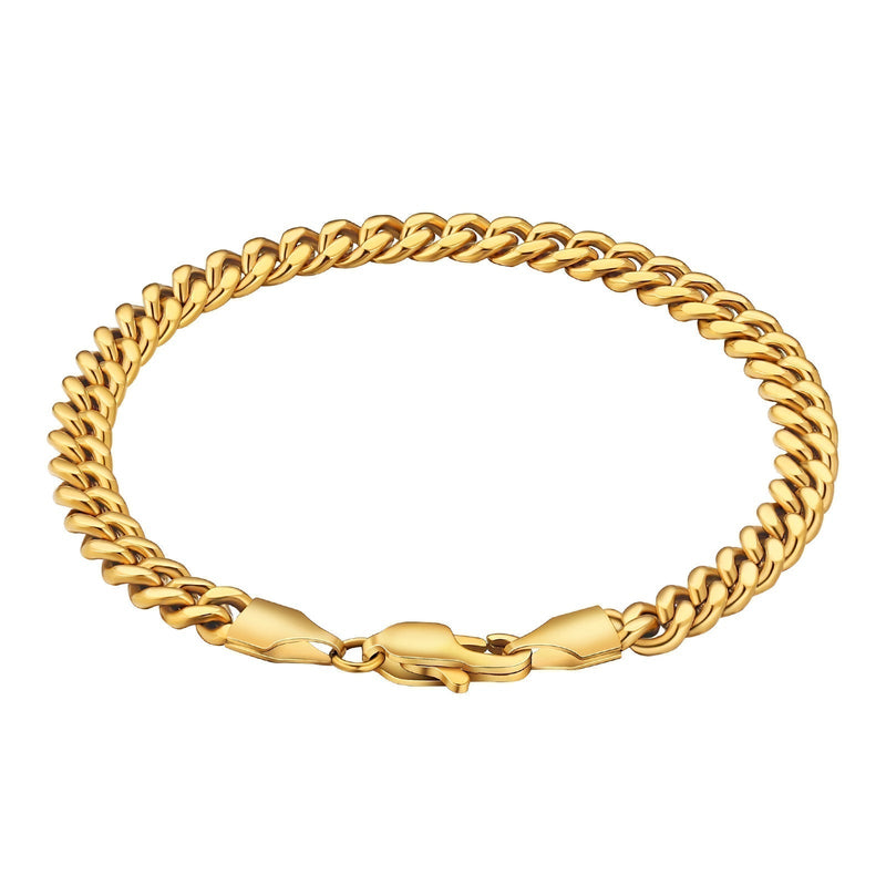 Big Daddy 5mm Cuban Link Gold Bracelet - Bracelet