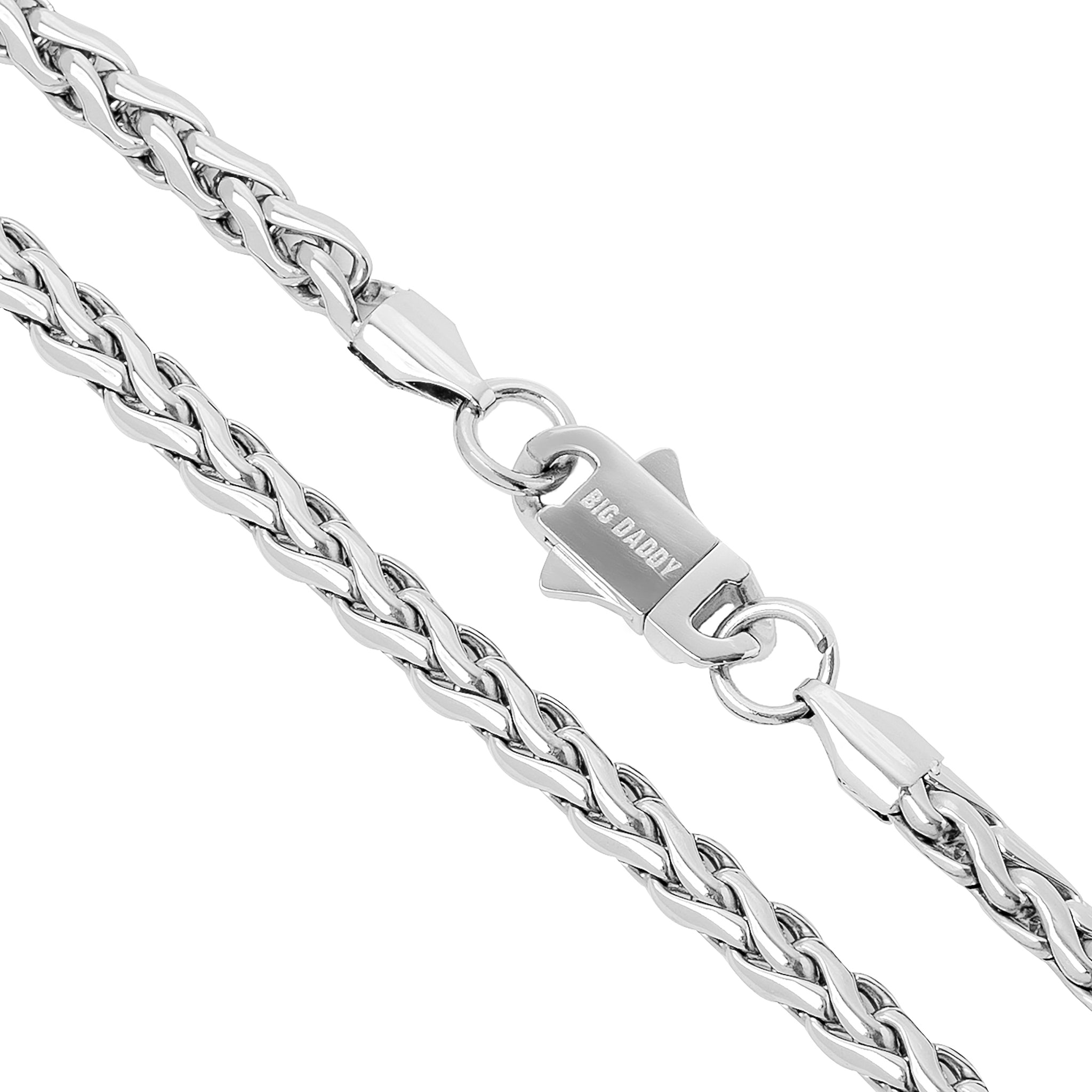 Big Daddy 5MM spiga rope chain with clasp detail and branding