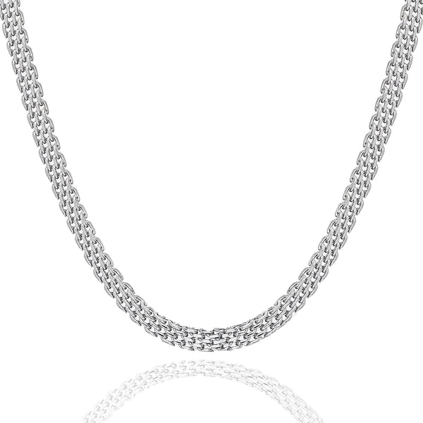 Big Daddy 6MM Silver Flat Herringbone Chain - Chain