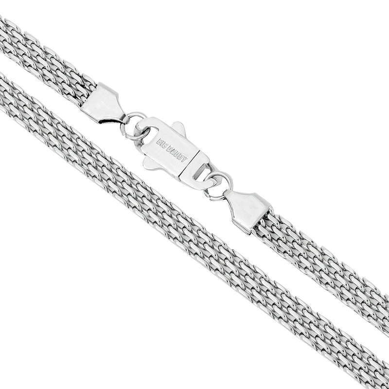 Big Daddy 6MM Silver Flat Herringbone Chain - Chain