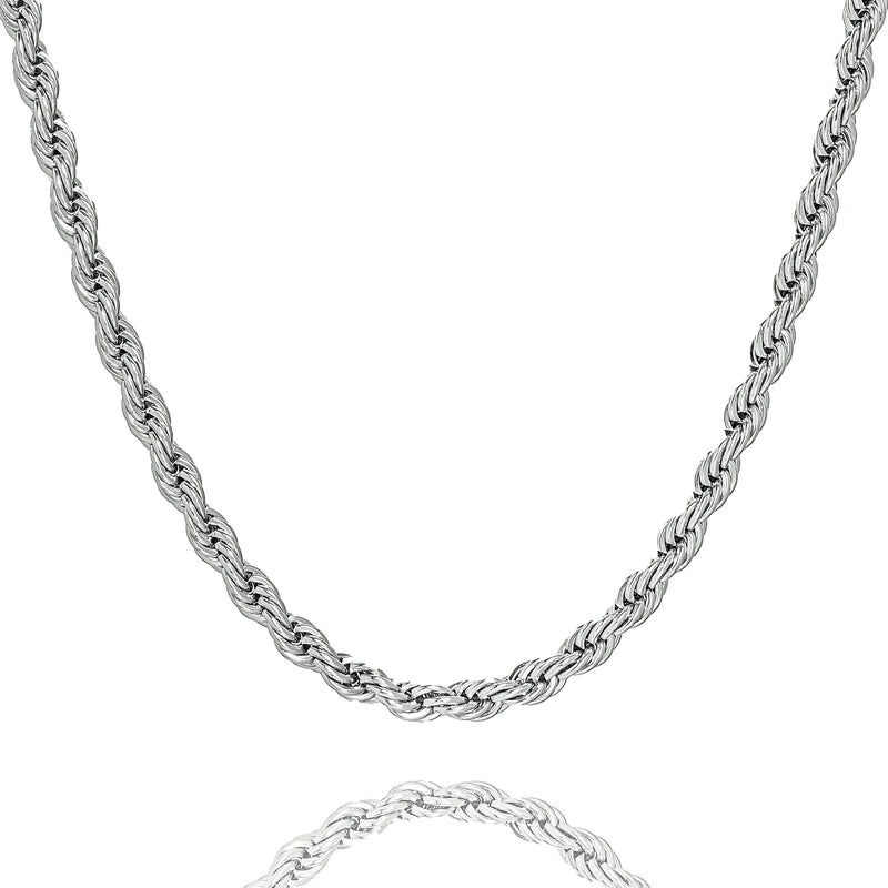 Big Daddy 6MM Silver Steel Rope Chain - Chain