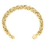 Big Daddy 8MM Byzantine 2.0 Link 18K Gold Bracelet - Bracelet