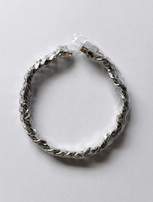 Big Daddy 8MM Cuban Link Silver Bracelet - 8 inch - Bracelet