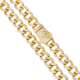 Big Daddy 8MM Iced Cuban Gold Chain - Chain