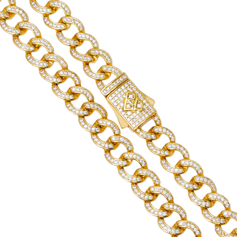 Big Daddy 8MM Iced Cuban Gold Chain - Chain