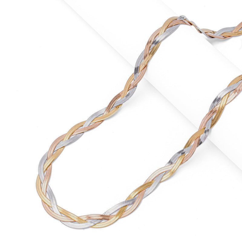 Big Daddy 8MM Two-Tone Flat Herringbone Chain - Chain