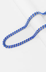 Big Daddy 9MM Enamel Blue Steel Cuban Chain - Chain