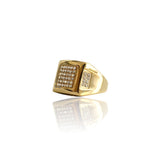 Big Daddy Bling Square Gold Ring - Ring