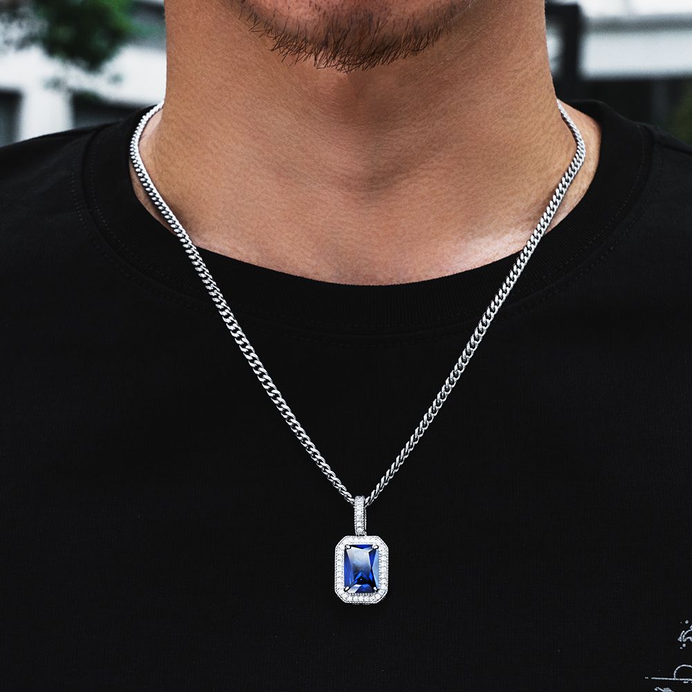 Big Daddy Blue Sapphire Pendant - Pendant