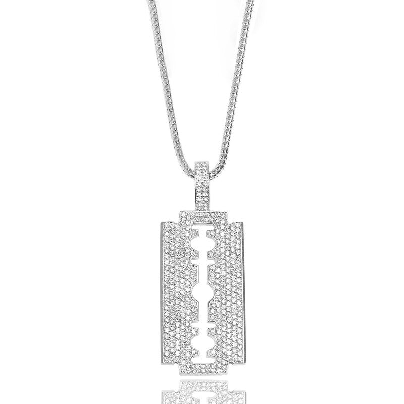 Big Daddy Diamond Iced Out Razor Pendant - Pendant