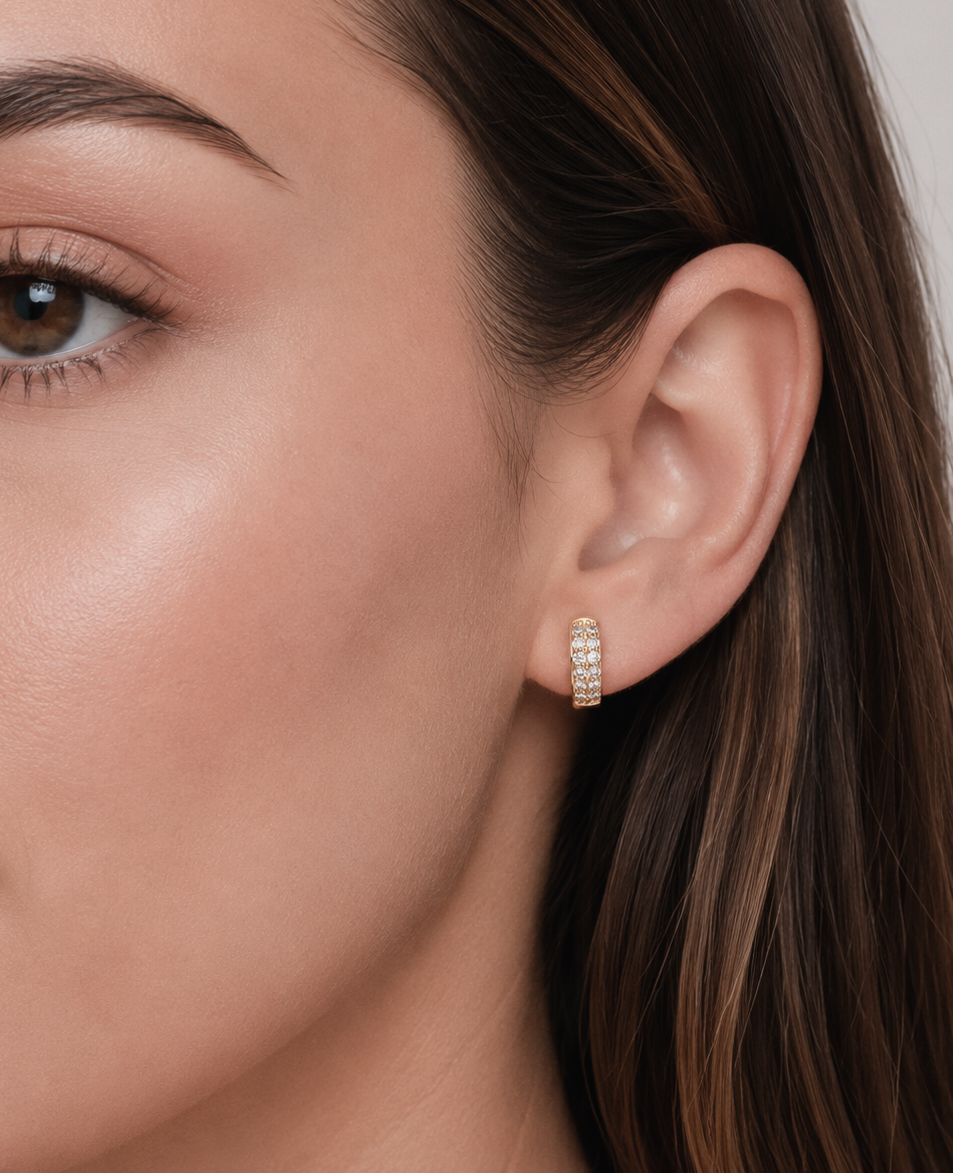 Big Daddy Diamond Loop Iced Out Earring