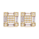 Big Daddy Emerald Cut Baguette Diamond Earring - Earring