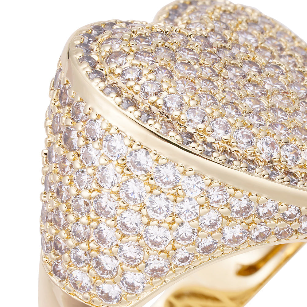 Big Daddy "Heart" Iced Out Ring