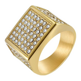 Big Daddy Iced Out Square Bling Ring - Ring