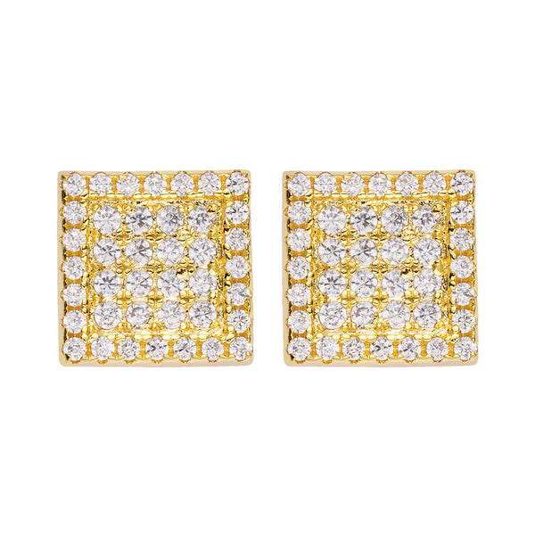 Big Daddy Iced Out Square Earring - Earring