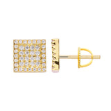 Big Daddy Iced Out Square Earring - Earring