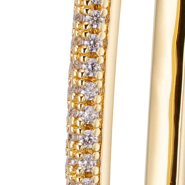 Big Daddy Oval Loop Gold Earring - Earring