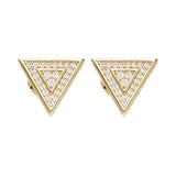 Big Daddy Triangle Stud Diamond Earring - Earring