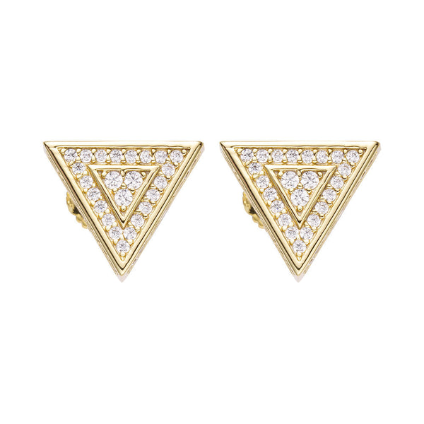 Big Daddy Triangle Stud Diamond Earring - Earring