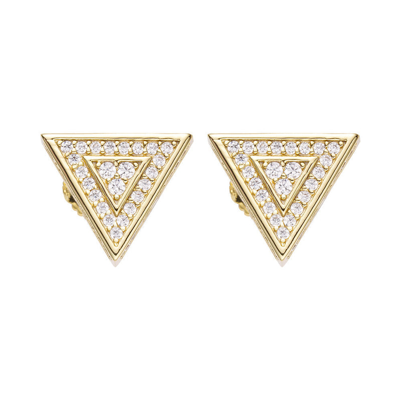 Big Daddy Triangle Stud Diamond Earring - Earring