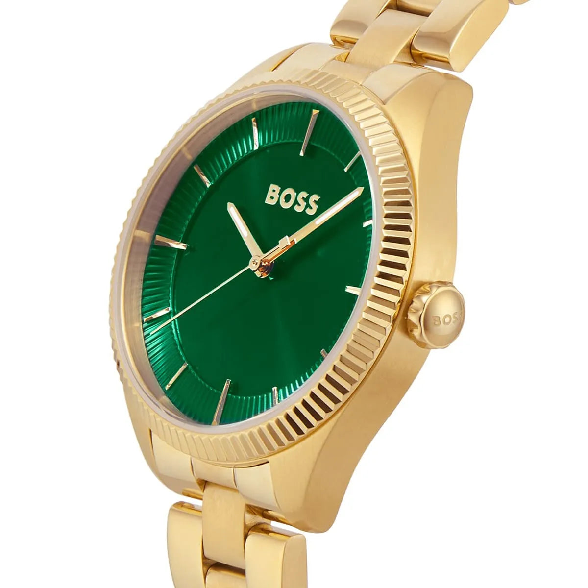 BOSS by Hugo Boss Gold Steel Green Dial Women's Watch - 1502729