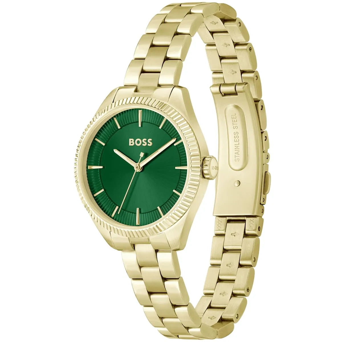 BOSS by Hugo Boss Gold Steel Green Dial Women's Watch - 1502729