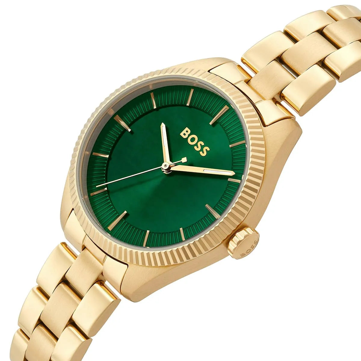 BOSS by Hugo Boss Gold Steel Green Dial Women's Watch - 1502729