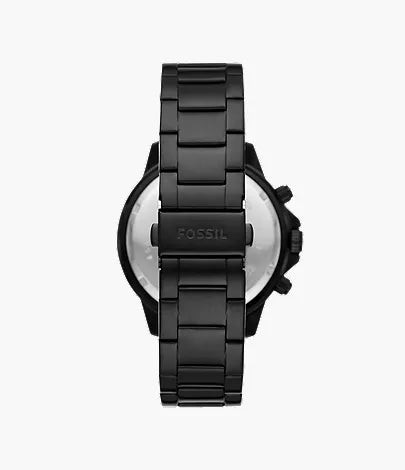 Fossil Grant Sport Chronograph Black-Tone Stainless Steel Watch - BQ2587