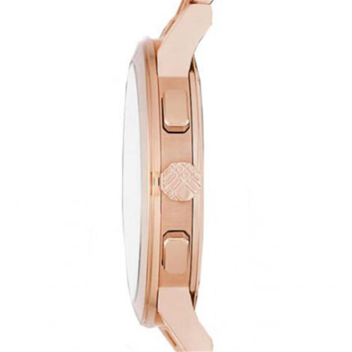 Burberry The City Polished Bezel Silver Dial Rose Gold Stainless Steel Unisex Watch BU9754