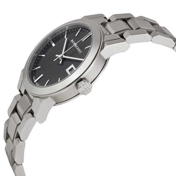 Burberry Black Check Stamped Dial Stainless Steel Ladies Watch BU9101 - Watches of New Zealand #2