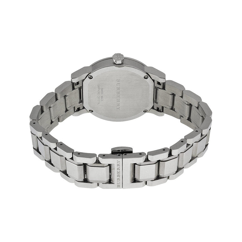 Burberry Black Check Stamped Dial Stainless Steel Ladies Watch BU9101 - Watches of New Zealand #3