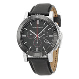 Burberry Black Dial Chronograph Black Leather Men's Watch BU9382 - Watches of New Zealand