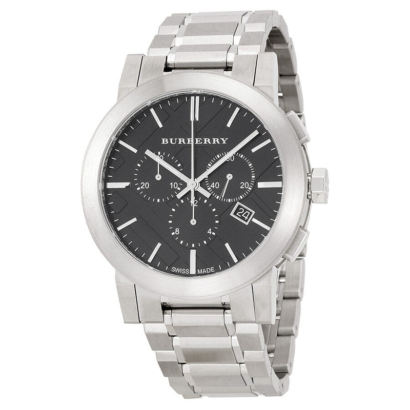Burberry Black Dial Chronograph Stainless Steel Men's Watch BU9351 - Watches of New Zealand