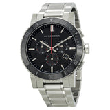 Burberry Black Dial Chronograph Stainless Steel Men's Watch BU9380 - Watches of New Zealand